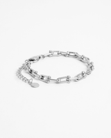 Industrial Link Bracelet - White Gold