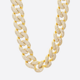 20MM ICED CUBAN CHAIN - GOLD