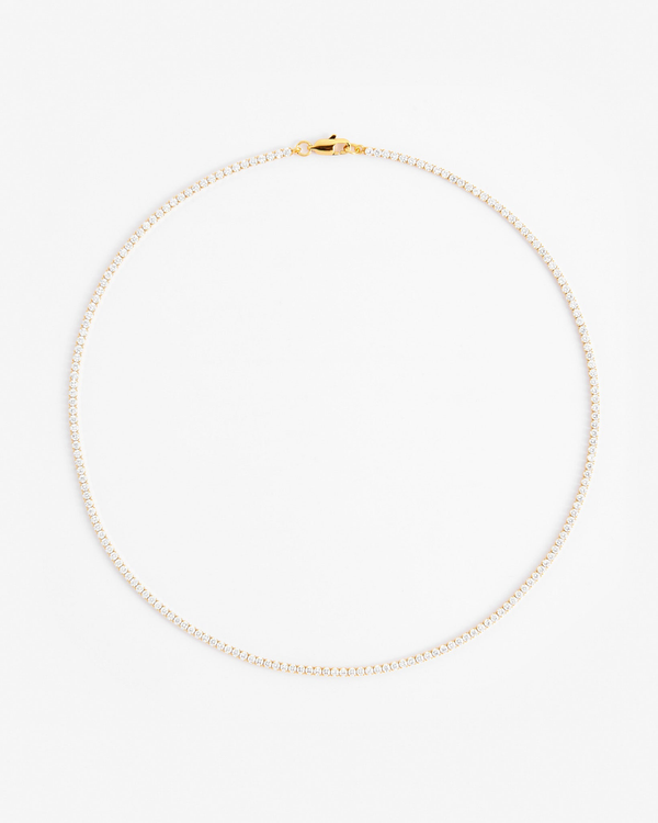 2.5mm Micro Tennis Chain - Gold