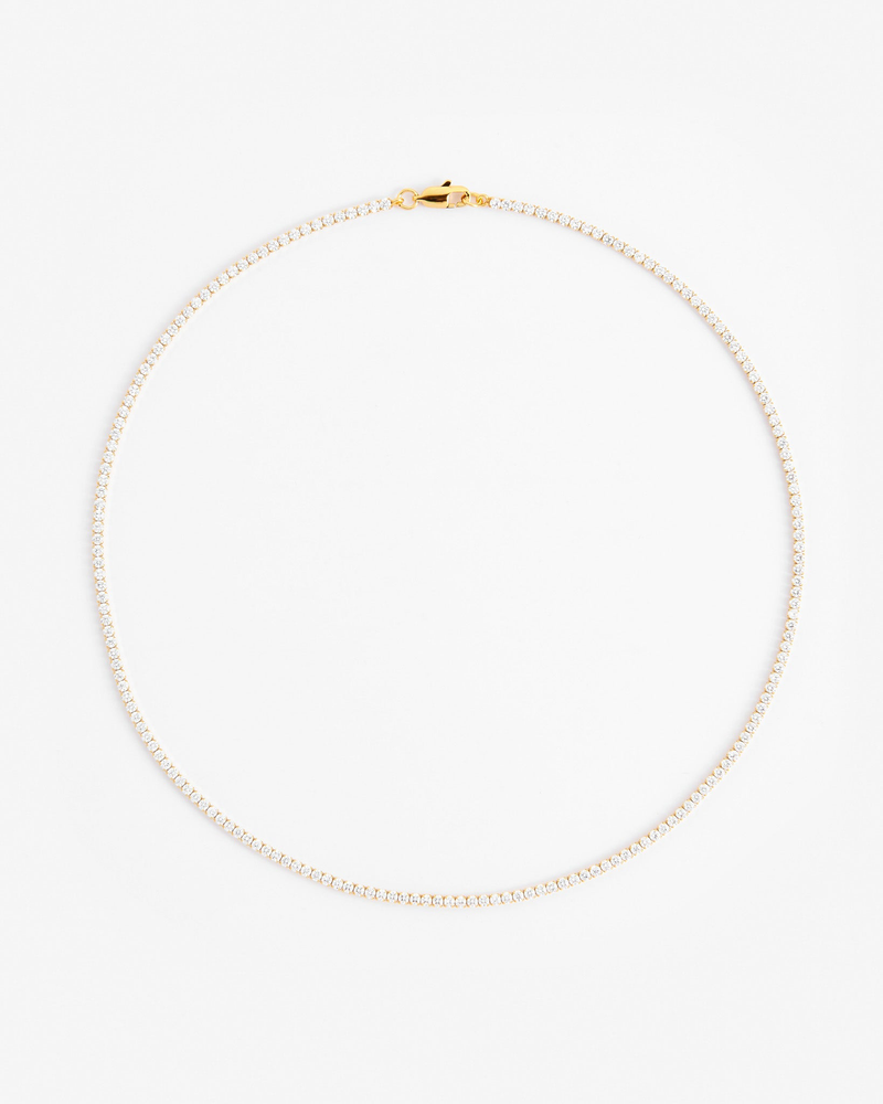 2.5mm Micro Tennis Chain - Gold