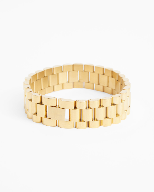 15mm Watch Strap Link Bracelet - Gold