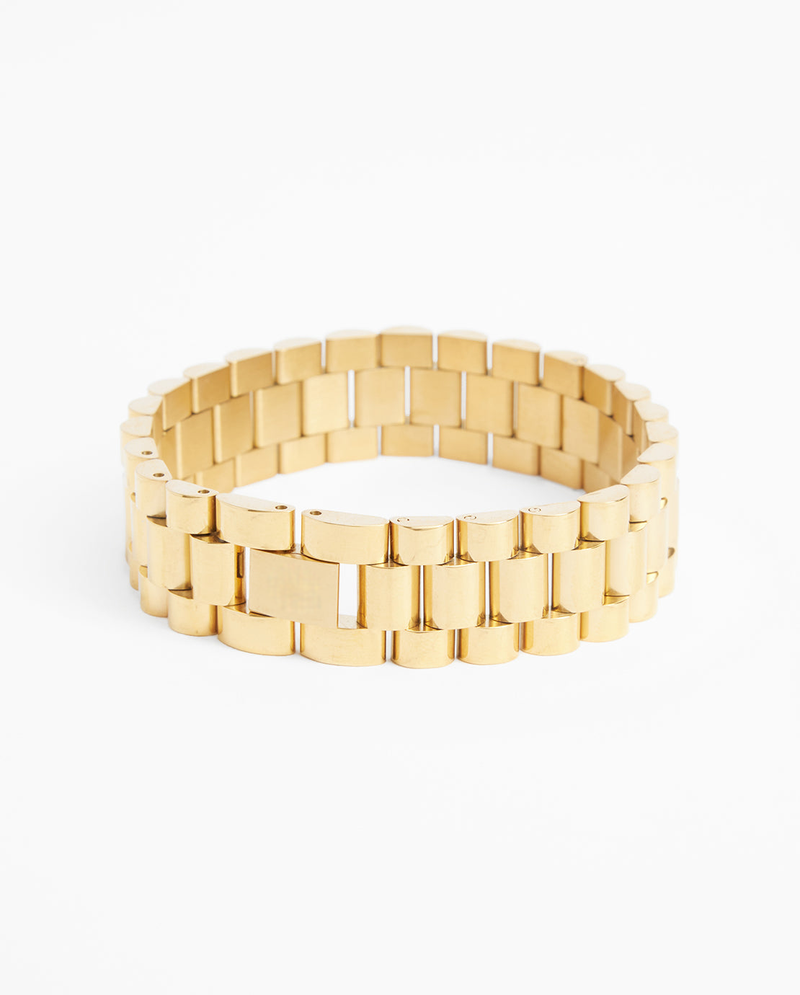 15mm Watch Strap Link Bracelet - Gold