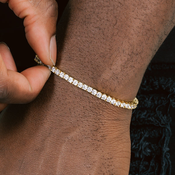 3MM VVS tennis bracelet - Gold