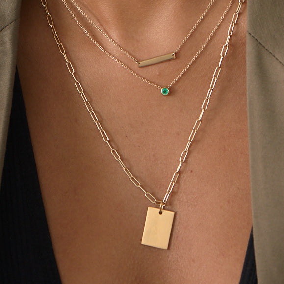 Bar necklace - Gold