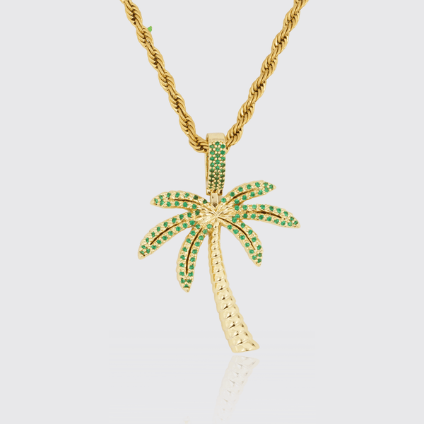 Palm Tree Pendant - Gold