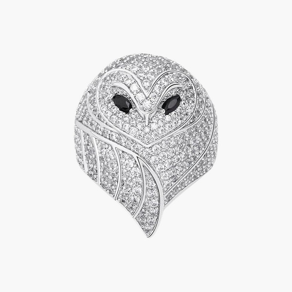 DARK OWL RING – WHITE GOLD