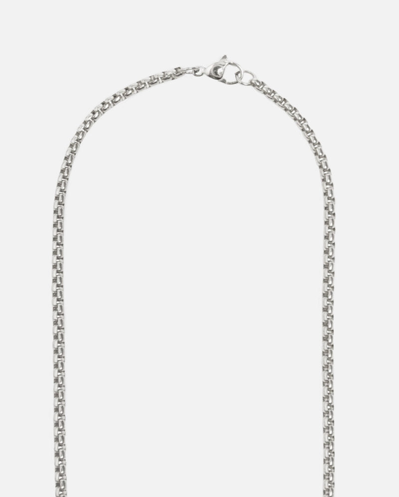 3mm mini rolo Chain - White Gold