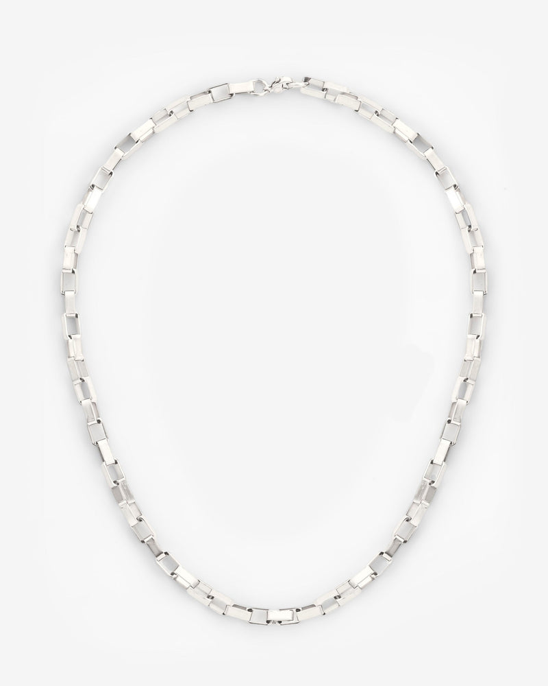 5mm Edge Chain - White Gold