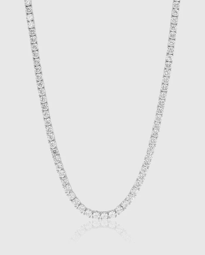 TENNIS CHAIN 5MM - White Gold