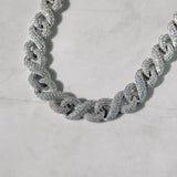 15mm Infinity Diamond Chain - White Gold