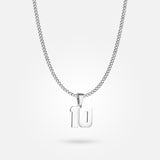 Jersey Number Pendant - White Gold