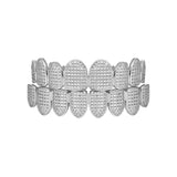 Iced Out Gold Grillz - White Gold