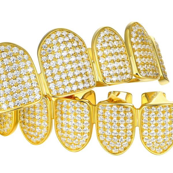 Iced Out Gold Grillz - Gold