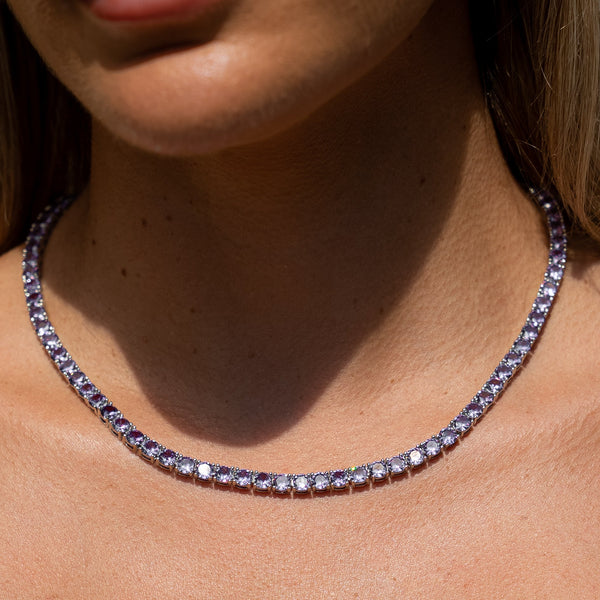 5mm Tennis Chain - Purple Amethyst