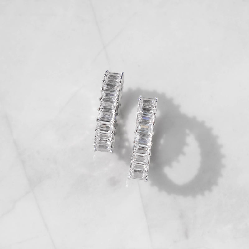 Baguette Eternity Ring - White Gold