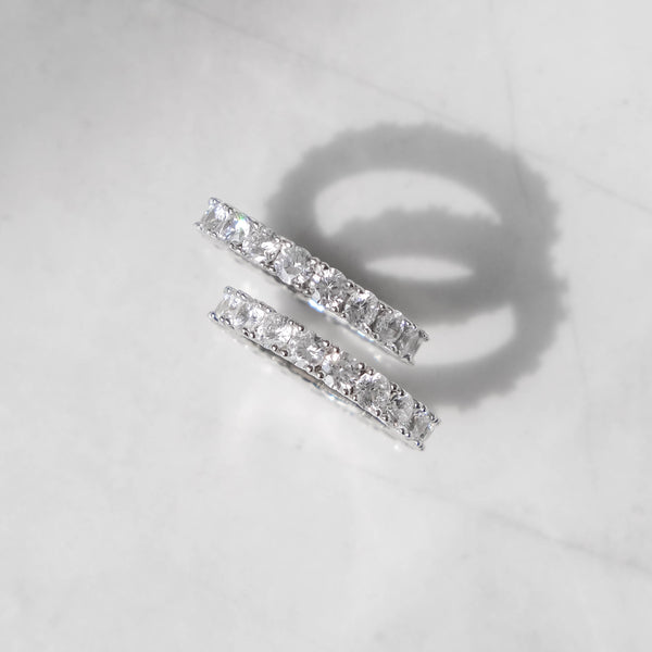 Single Row Eternity Ring - White Gold