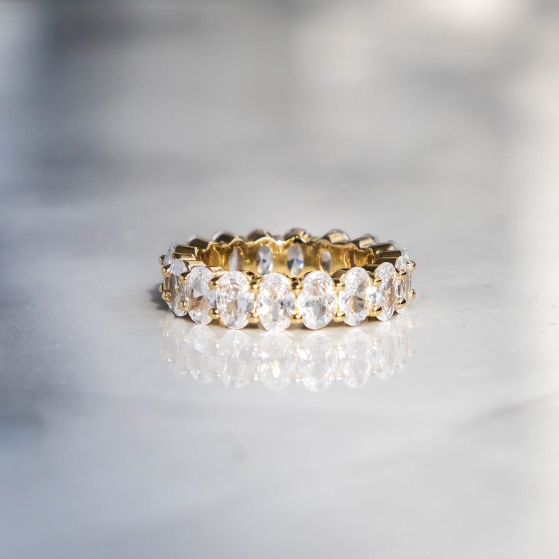 Oval Cut Ring - Gold