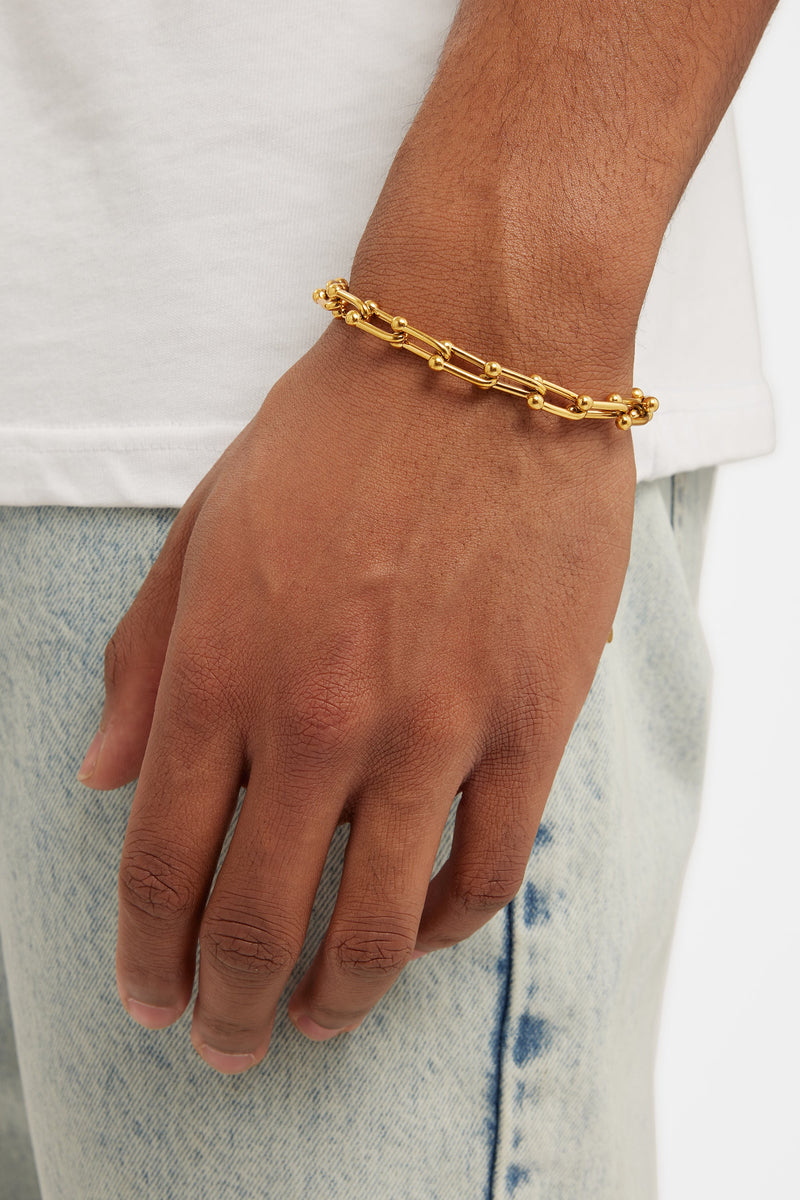 Industrial Link Bracelet - Gold