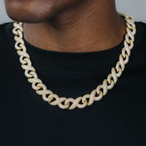 15mm Infinity Diamond Chain - Gold