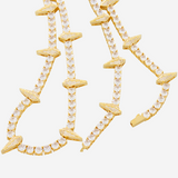 5mm Spike Tennis Chain - Gold