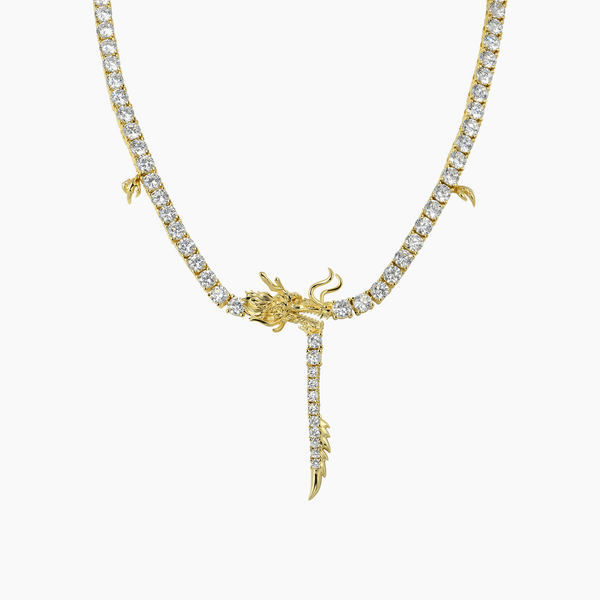 Dragon Eater Tennis Chain - Gold