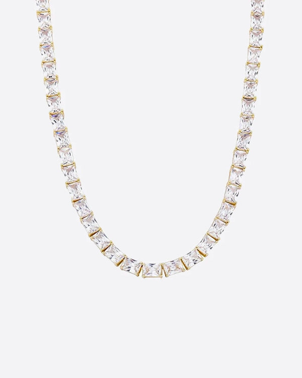 BAGUETTE TENNIS CHAIN - 6MM  GOLD