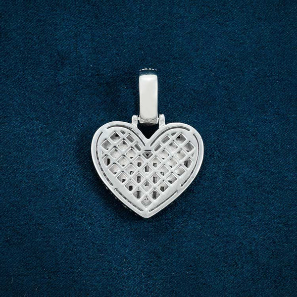 Moissanite Heart Pendant - Vermeil Gold