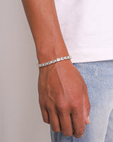 BAGUETTE TENNIS BRACELET - 6MM GOLD