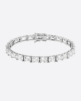 BAGUETTE TENNIS BRACELET - 6MM WHITE GOLD