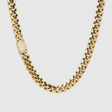 12mm Iced Miami Cuban Link - Gold