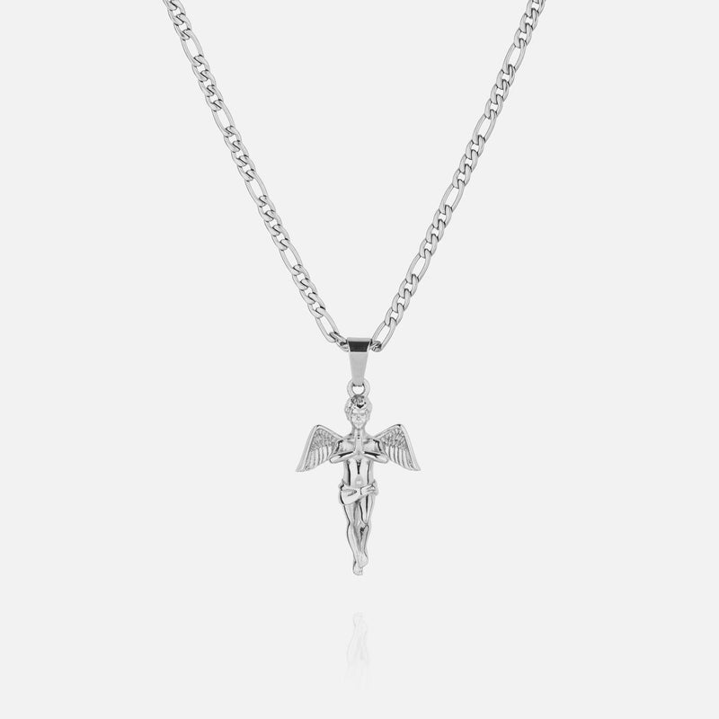 Angel Pendant - White Gold