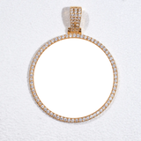 VVS1 Custom Photo Pendant - White Gold