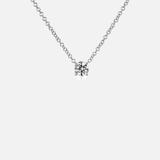 2ct Moissanite Solitaire Adjustable Necklace - White Vermeil