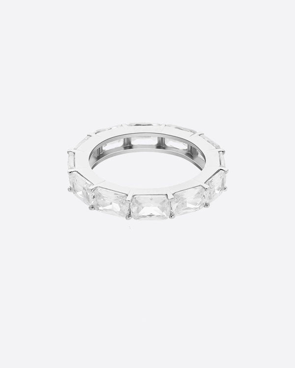 BAGUETTE RING - WHITE GOLD