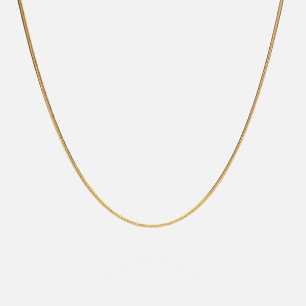 3mm Round Snake Chain - Gold