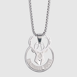 Milwaukee Bucks Pendant - White Gold