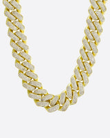 20MM ICED CUBAN CHAIN - GOLD