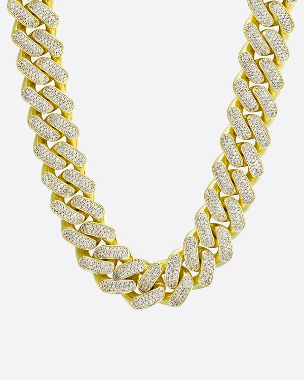 20MM ICED CUBAN CHAIN - GOLD