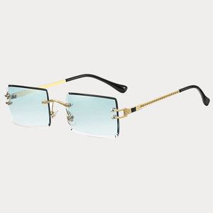 Teal Lenses / Gold Frame