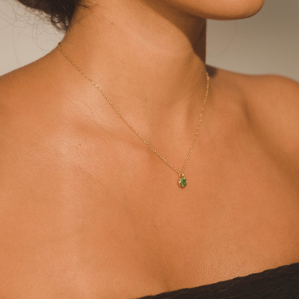 Gemstone Necklace - Peridot