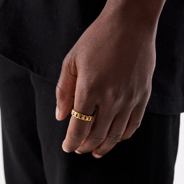 Cuban Link ring - Gold