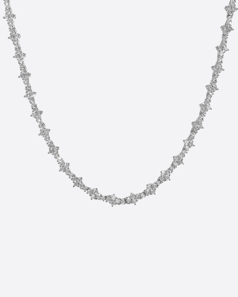 3mm Tennis Chain Comb - White Gold