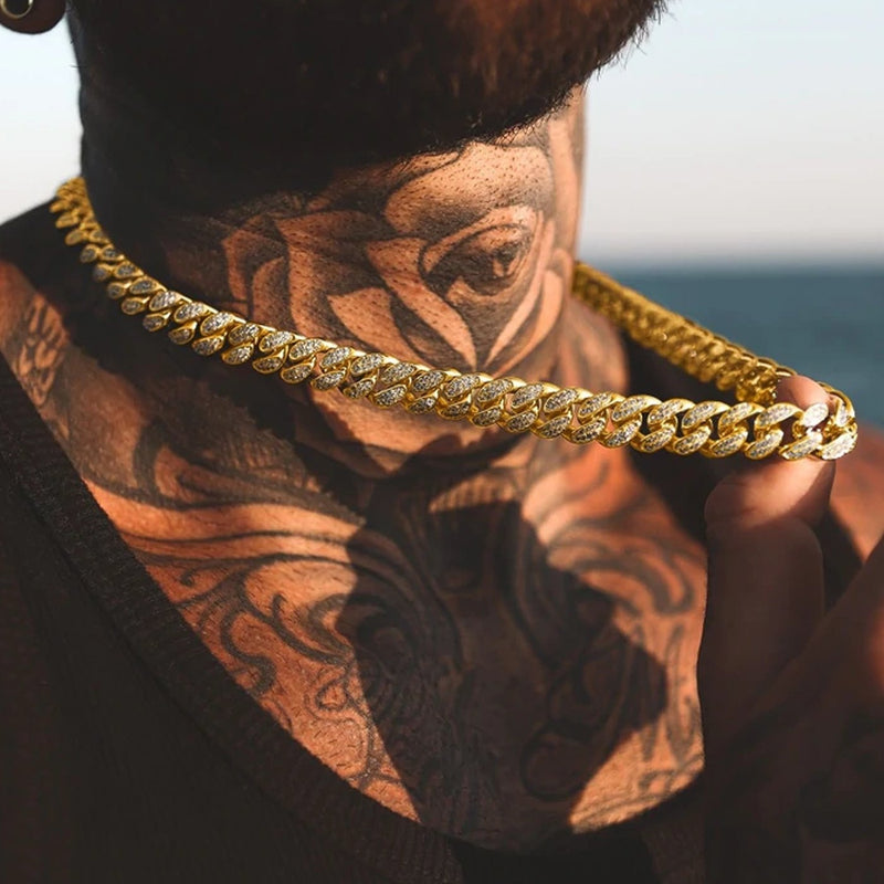 ICED CUBAN CHAIN 12MM - Gold