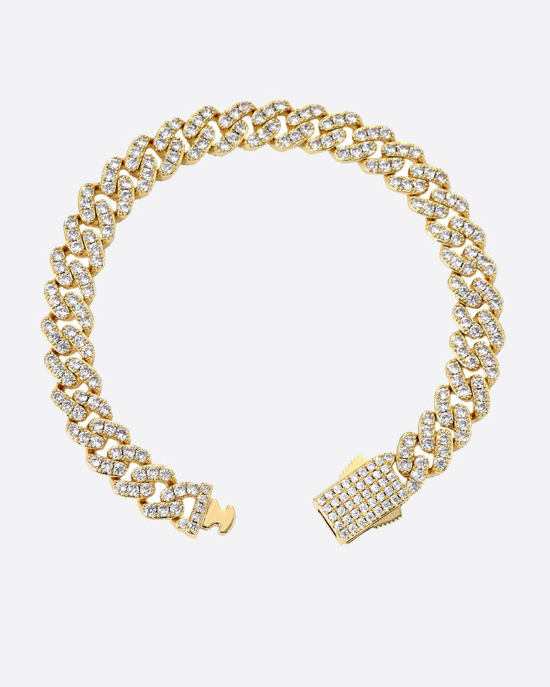 8MM ICED CUBAN Bracelet - Gold