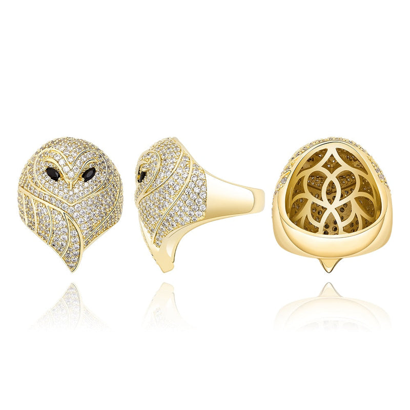 DARK OWL RING – GOLD