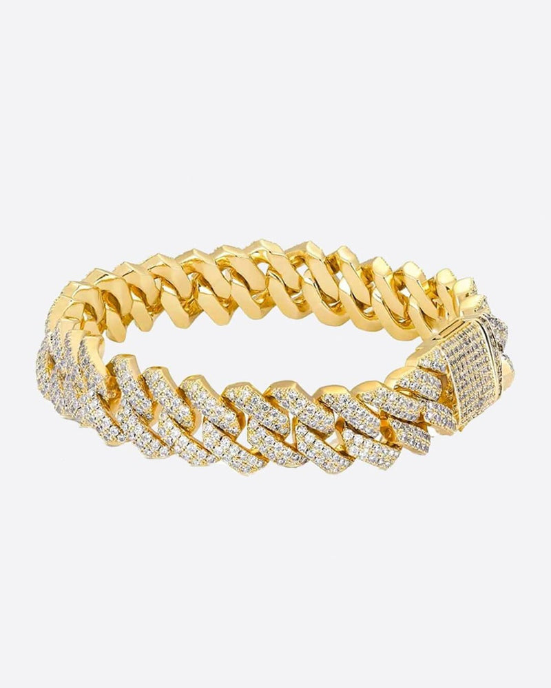 CUBAN MIAMI PRONG 13MM Bracelet - Gold