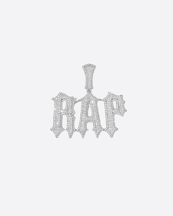 ROCKSTAR CUSTOM NAME PENDANT - WHITE GOLD