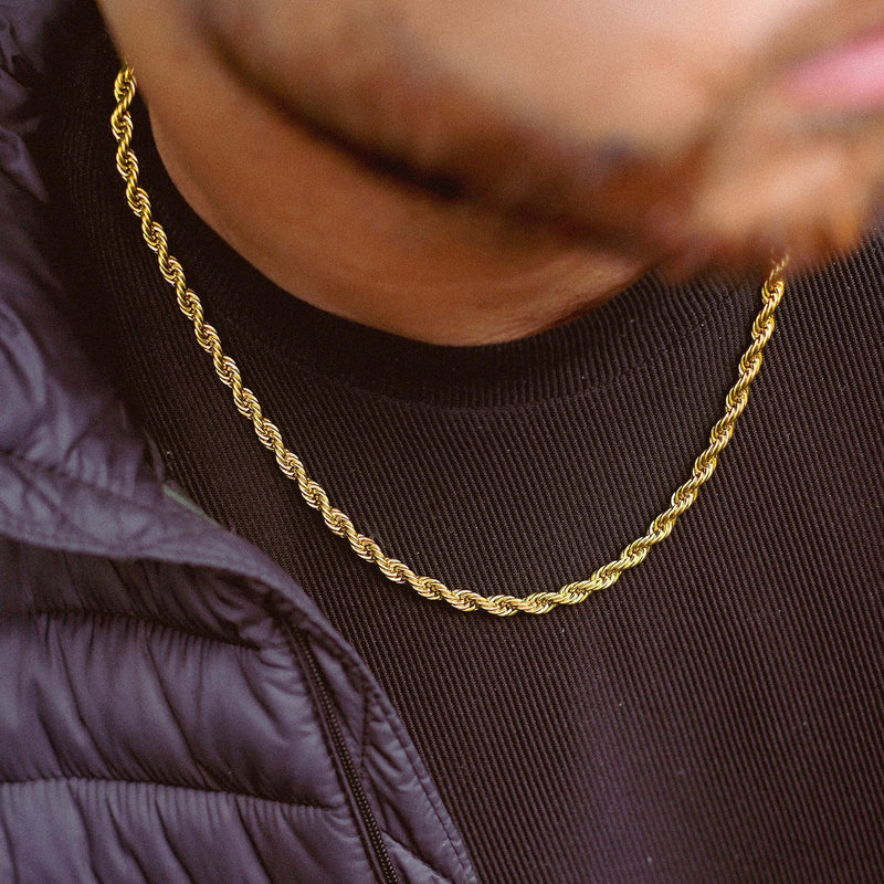 ROPE CHAIN 5MM - Solid Gold