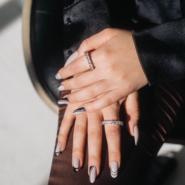 Single Row Eternity Ring - White Gold